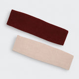Haarband Bundle Beige & Dark Red (2er-Pack)