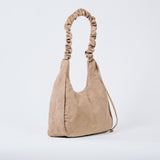 Scrunch Schoudertas - Groot, Taupe