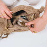 Scrunch Shoulder Bag - Klein, Taupe