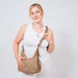 Scrunch Shoulder Bag - Klein, Taupe