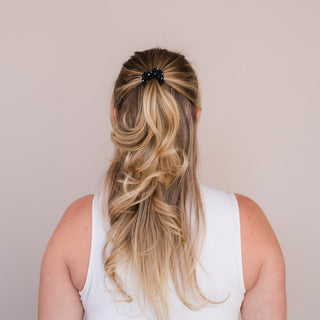 Scrunchies Zwarte Polkadot Bundel (3-pack)