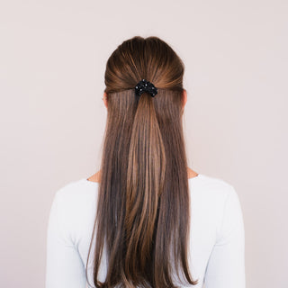 Scrunchies Zwarte Polkadot Bundel (3-pack)