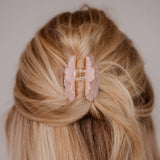 Pioenroos Haarclip