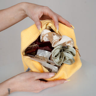 Make-uptas van ribfluweel
