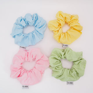 Scrunchies Pastel Katoen Bundel (4-pack)