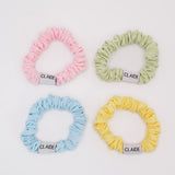 Mini Scrunchies Pastel Katoen Bundel (4 stuks)