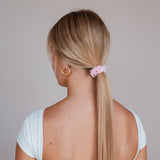 Roze Katoenen Scrunchies Voordeelbundel (3 stuks)