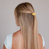 Gele katoenen scrunchies bundel (3 stuks)