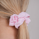 Roze Katoenen Scrunchies Voordeelbundel (3 stuks)