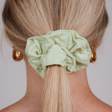 Groene katoenen scrunchies-bundel (3 stuks)