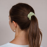 Groene katoenen scrunchies-bundel (3 stuks)