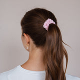 Roze Katoenen Scrunchies Voordeelbundel (3 stuks)