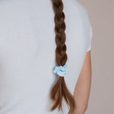 Blauwe Katoenen Scrunchies Bundel (3-pack)