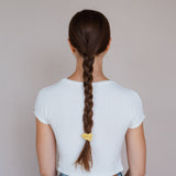 Gele katoenen scrunchies bundel (3 stuks)