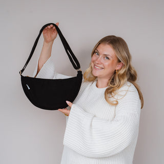 Cord Crossbodytas zwart