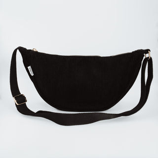 Cord Crossbodytas zwart