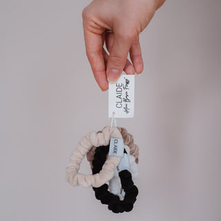 Mini Scrunchies Basic Fluffy bundel (4-pack)