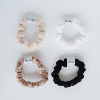 Mini Scrunchies Basic Fluffy bundel (4-pack)