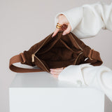 Cord Crossbodytas bruin