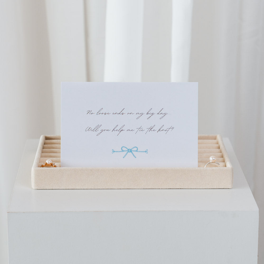 Ansichtkaart ceremoniemeester "Tie the knot"